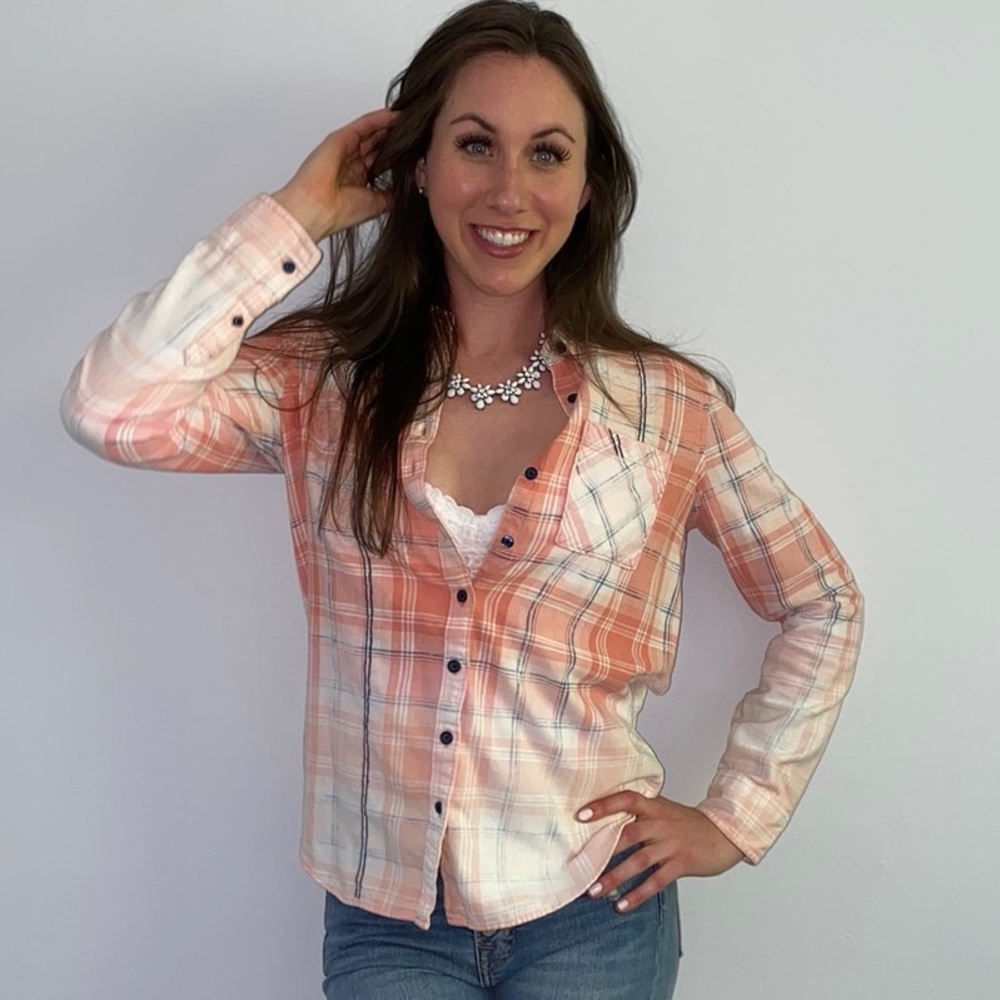 *CUSTOM DYED EMBROIDERED BUTTON DOWN